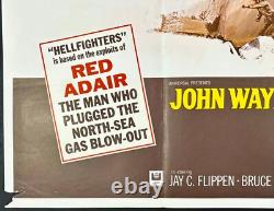 Hellfighters AFFICHE DE FILM QUAD ORIGINALE John Wayne Andrew V McLaglen