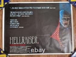 Hellraiser (1987) Affiche de cinéma originale Quad 30 x 40 Horreur