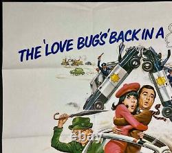 Herbie Rides Again Original Quad Film Affiche Walt Disney Love Bug 1974