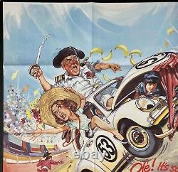 Herbie part en folie - Affiche de cinéma Quad ORIGINALE Walt Disney 1980