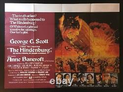 Hindenburg Affiche de Film Originale Quad Robert Wise Anne Bancroft 1975