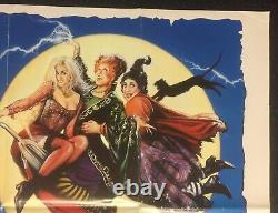 Hocus Pocus 1993 Cinéma Original Royaume-uni Quad Film Poster Halloween Drew Struzan
