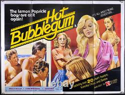 Hot Bubblegum (1981) Affiche de film vintage originale UK quad