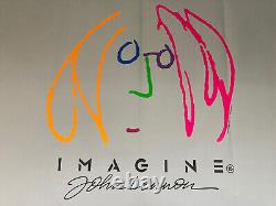 IMAGINE John Lennon Affiche de cinéma originale 1980 UK QUAD Les Beatles