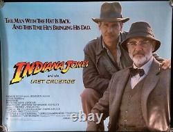 Indiana Jones And The Last Crusade Original Quad Movie Poster Sean Connery 1988