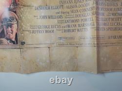 Indiana Jones et la Dernière Croisade Affiche Quad Cinéma UK 40x30 Originale