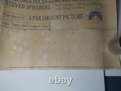 Indiana Jones et la Dernière Croisade Affiche Quad Cinéma UK 40x30 Originale