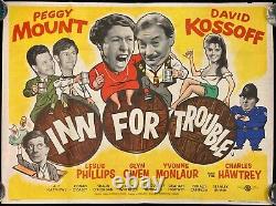 Inn For Trouble Original Quad Affiche De Cinéma Peggy Mount Leslie Phillips 1960