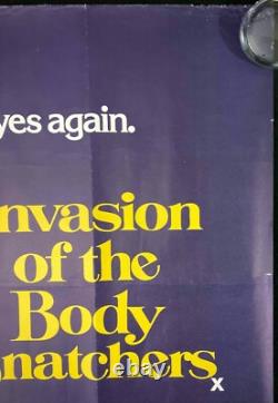 Invasion des Profanateurs de Sépultures Affiche Originale Quad Film Donald Sutherland 1978