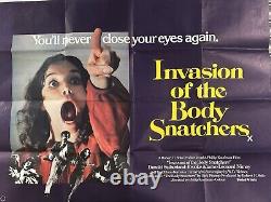 Invasion des profanateurs de sépultures Affiche originale Quad du film Donald Sutherland 1978 Invasion des profanateurs de sépultures Affiche originale Quad du film Donald Sutherland 1978