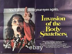 Invasion des profanateurs de sépultures Affiche originale Quad du film Donald Sutherland 1978