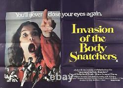 Invasion des profanateurs de sépultures Affiche originale Quad du film Donald Sutherland 1978