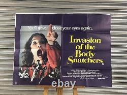 Invasion des profanateurs de sépultures Affiche originale Quad du film Donald Sutherland 1978