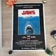 Jaws 2012 R&eacute;&eacute;dition Affiche De Cin&eacute;ma Originale Britannique Format Une Feuille, Restauration Num&eacute;rique<br/>