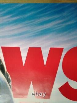 JAWS LA REVANCHE (1987) rare AFFICHE QUAD originale UK Michael Caine
