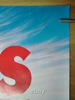 JAWS LA REVANCHE (1987) rare AFFICHE QUAD originale UK Michael Caine
