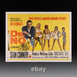 James Bond Dr No, affiche UK Quad, 1962 (entoilée)