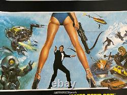 James Bond For Your Eyes Only, Uk Movie Quad Linen Backed & Original