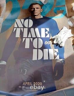 James Bond No Time To Die Affiche Originale Du Film Authentique Avril 2020