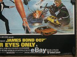 James Bond, Rien Que Pour Vos Yeux, Orig 1981, Affiche Du Film Quad Movie, Roger Moore