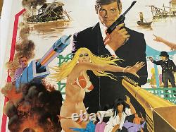 James Bond, The Man With The Golden Gun, Uk Movie Quad Linen Backed & Original