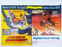 Jason et les Argonautes / L’Île mystérieuse Affiche de film originale britannique Quad DB 1963