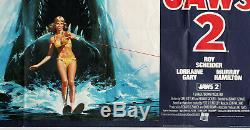 Jaws 2 Original Film Uk Quad Poster 1978