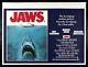 Jaws Cinemasterpieces 1975 Original Movie Poster Uk British Quad Rare Nm C9