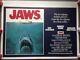 Jaws Quad 30x40 Lin Soutenu Original Film Cinéma Affiche Steven Spielberg
