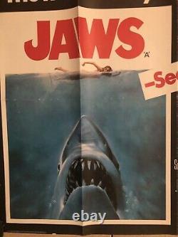 Jaws Rerelease Original Uk Movie Quad (1976)