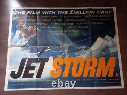 Jet Storm 1959 Affiche quad britannique Stanley Baker Richard Attenborough