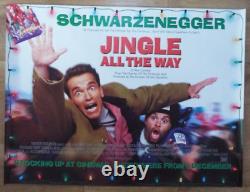 Jingle All The Way 1996 Affiche De Cinéma Originale Du Royaume-uni Quad Double Face Rare