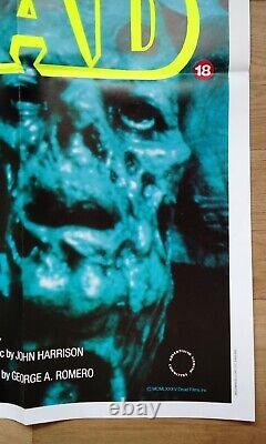 Jour De La Mort (1985), Affiche Originale Du Quad Du Royaume-uni Romero Zombie Horreur
