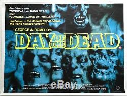 Jour Du Film Mort Film Original Quad Poster 1985 George A. Romero Zombies