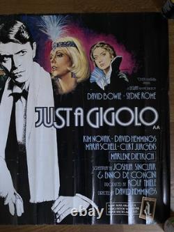 Juste un Gigolo Affiche Quad Originale UK 1978 David Bowie