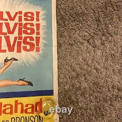 Kid Galahad 1960's Very Rare Original Film Britannique Quad Poster Elvis Presley