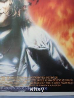 LA CORNEILLE (1994) affiche quad UK originale rare roulée 30x40 Brandon Lee