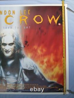 LA CORNEILLE (1994) affiche quad UK originale rare roulée 30x40 Brandon Lee