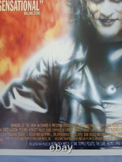 LA CORNEILLE (1994) affiche quad UK originale rare roulée 30x40 Brandon Lee