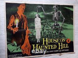 LA MAISON SUR LA COLLINE HANTÉE 1958 AFFICHE ORIGINALE UK QUAD 30x40 VINCENT PRICE