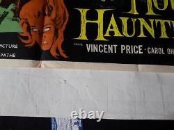 LA MAISON SUR LA COLLINE HANTÉE 1958 AFFICHE ORIGINALE UK QUAD 30x40 VINCENT PRICE