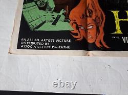 LA MAISON SUR LA COLLINE HANTÉE 1958 AFFICHE ORIGINALE UK QUAD 30x40 VINCENT PRICE