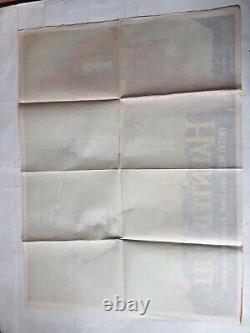 LA MAISON SUR LA COLLINE HANTÉE 1958 AFFICHE ORIGINALE UK QUAD 30x40 VINCENT PRICE