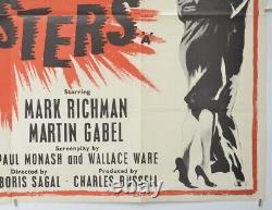 LES CRIMEBUSTERS (1962) Affiche de cinéma originale Quad Movie Poster de Cain's Hundred