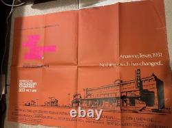 LE DERNIER SPECTACLE D'IMAGES Affiche UK Quad RARE version Peter Bogdanovich années 70 MCM