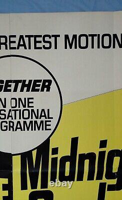 LE DIPLÔMÉ / MIDNIGHT COWBOY (RR 1970s) affiche de cinéma originale rare UK d/b quad