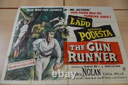 LE MARCHAND D'ARMES Affiche de cinéma Quad 1958 ALAN LADD, ROSSANA PODESTA