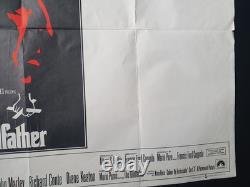 LE PARAIN AFFICHE QUAD ORIGINALE PREMIÈRE SORTIE ROYAUME-UNI 30 x 40 MARLON BRANDO