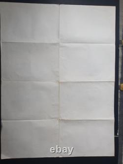 LE PARAIN AFFICHE QUAD ORIGINALE PREMIÈRE SORTIE ROYAUME-UNI 30 x 40 MARLON BRANDO