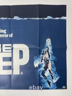 LE PROFOND rare Affiche de film vintage originale 1977 UK Quad 30x40 Nick Nolte Bisset